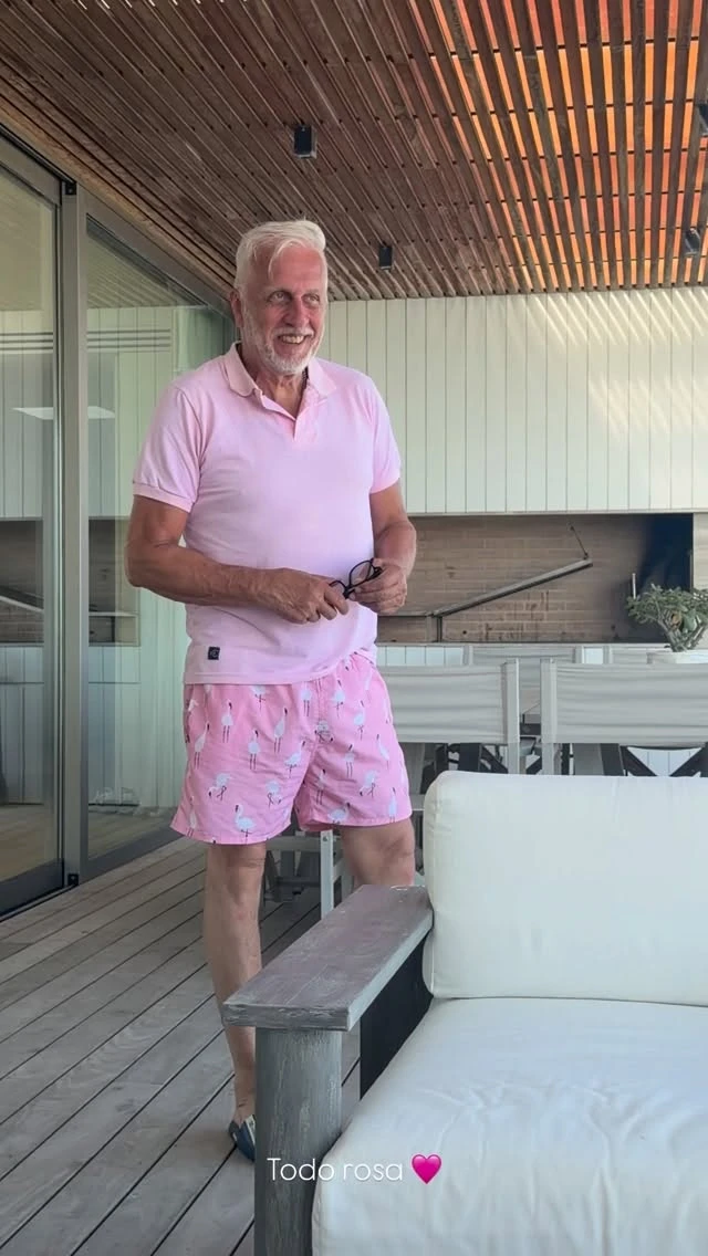 Andrés Nara dijo presente en este viaje familiar. Fotos: IG.