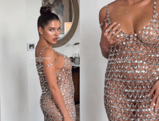 Sofi Gonet impactó con un look sensual transparente en los Martín Fierro de Streaming