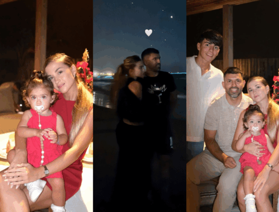 Las vacaciones de Sofía Calzetti y el Kun Agüero en Uruguay: entre fotos en familia y paseos nocturnos a la playa