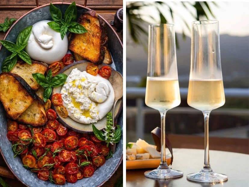 Tres platos frescos para maridar con espumante sin alcohol en las fiestas