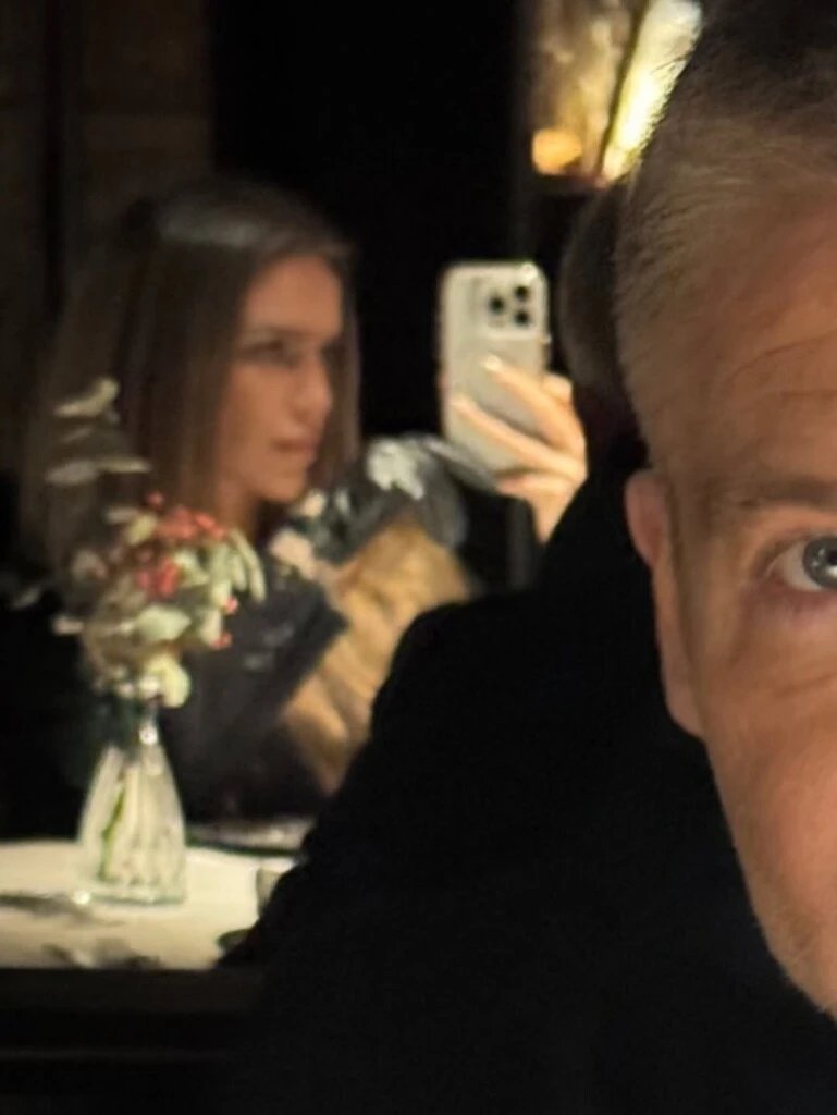 La pareja celebró en un restaurante italiano.