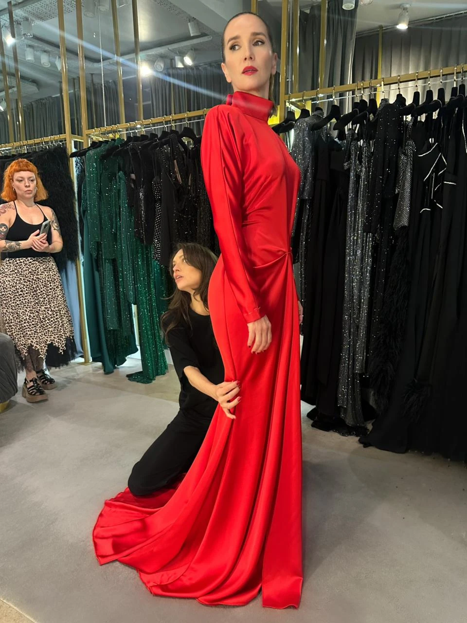 Natalia Oreiro y su look en los Martín Fierro de Cine.