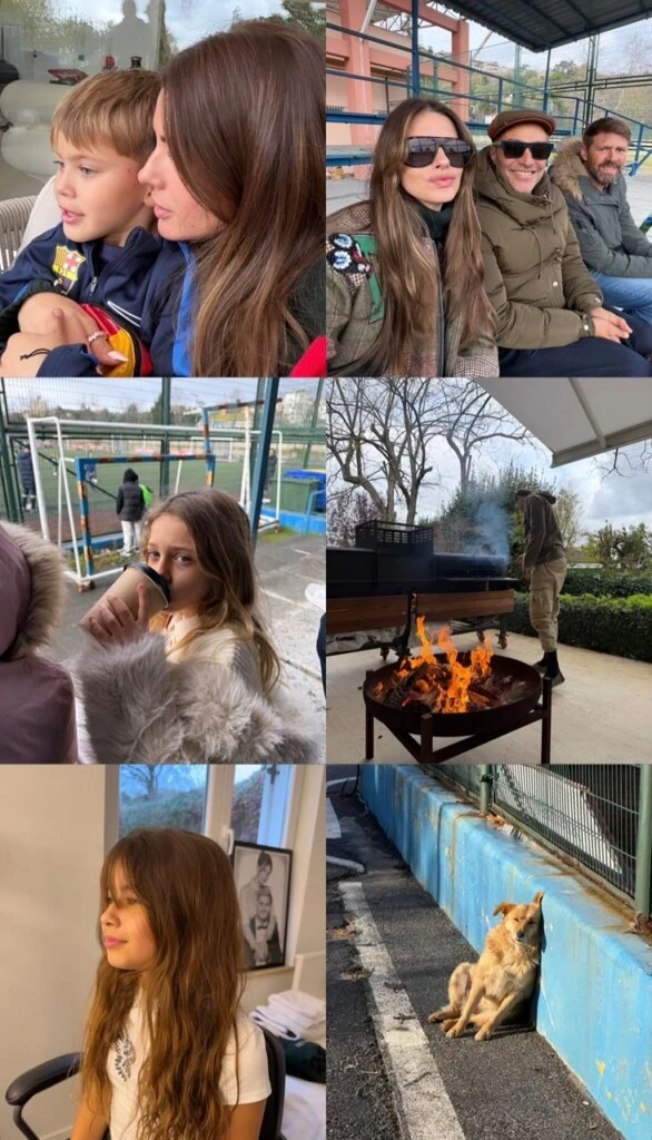 El collage de fotos que compartió la China Suárez. Foto: Instagram