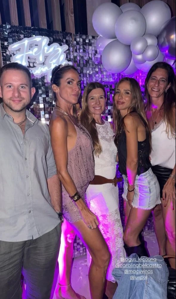 El festejo de cumpleaños de Agus Lecouna.