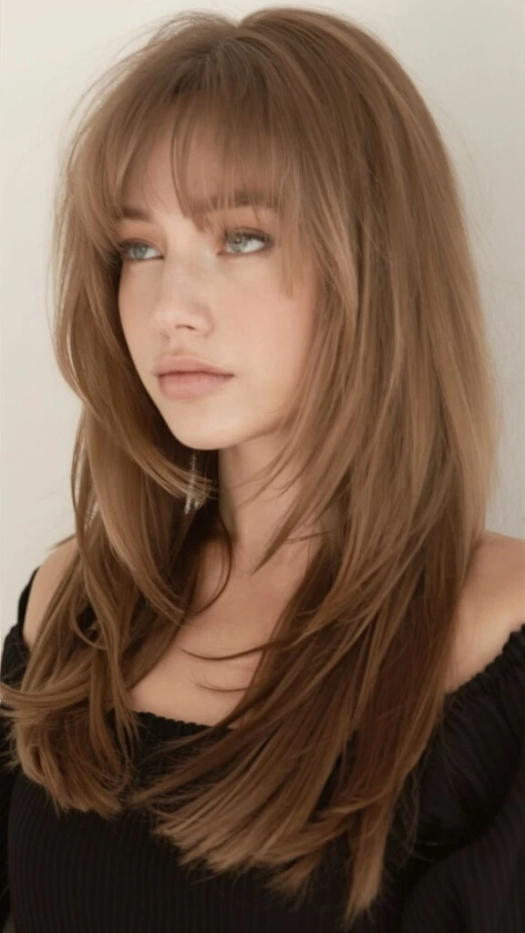 El face framing bangs se centra en un flequillo que enmarca el rostro.