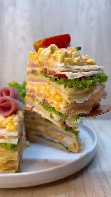 Torre de panqueques. Foto: Pinterest