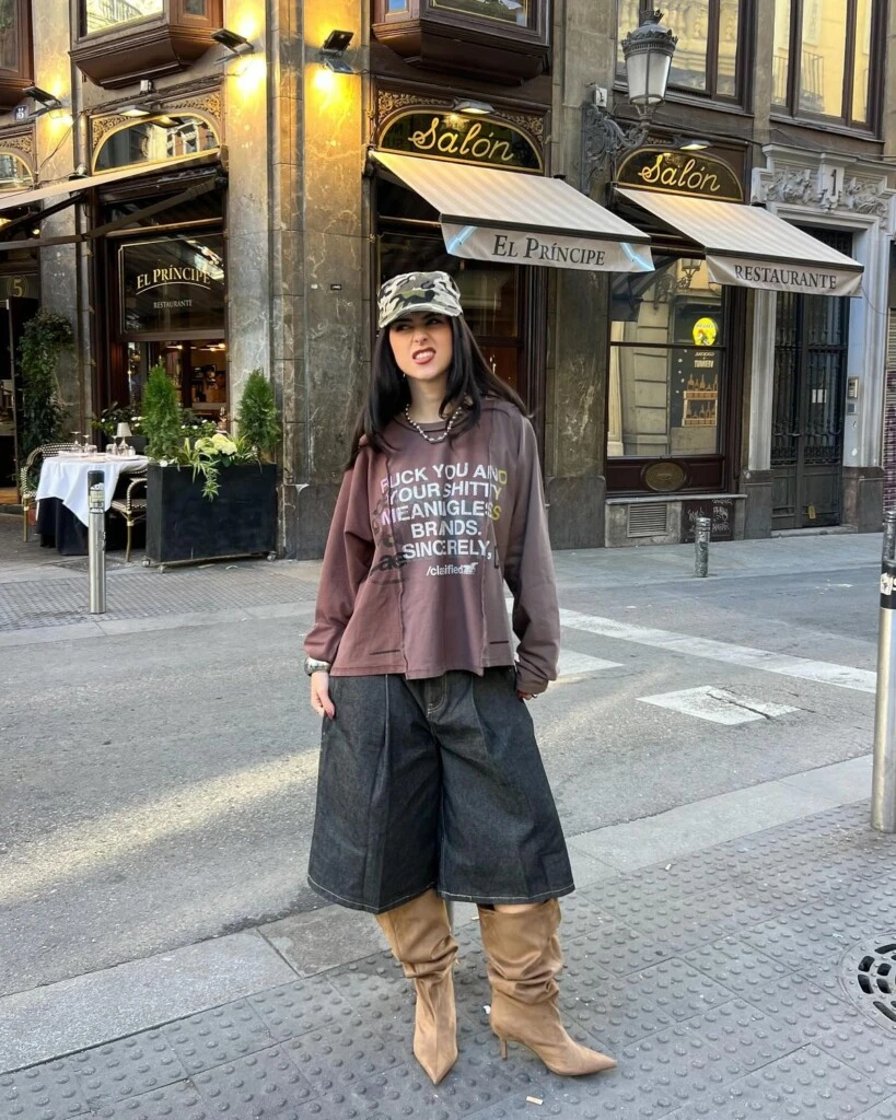 Las slouchy boots son versátiles.