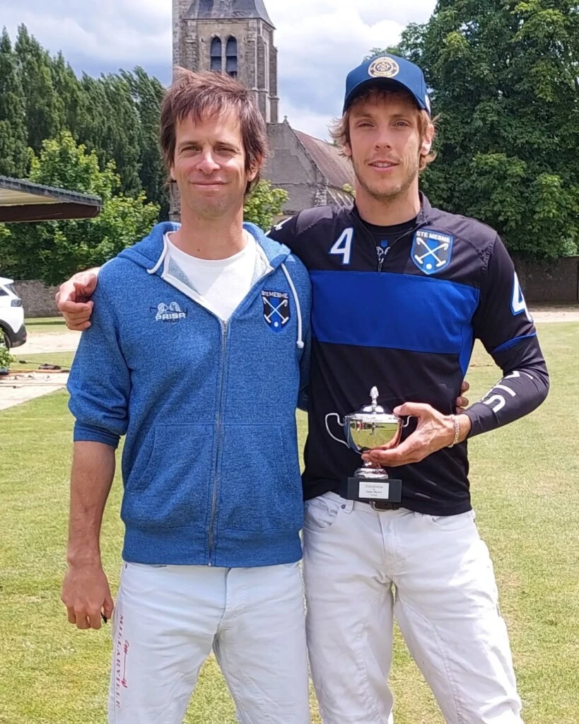 Robert Strom y su cuñado, Clemente "Corchito" Zavaleta (hijo de la trilliza Maria Emilia)