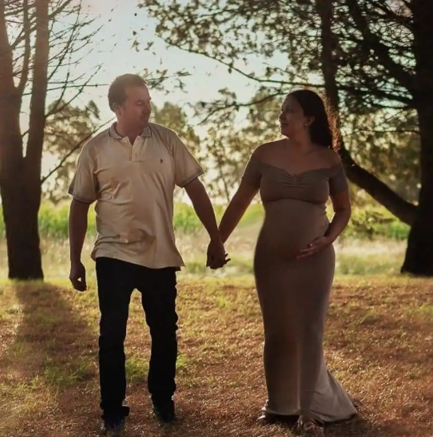 Gustavo Suárez y Daiana García en febrero de 2022