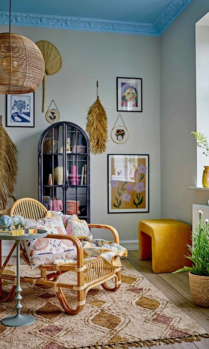 Las fibras naturales son protagonistas absolutas del boho deluxe 2026.