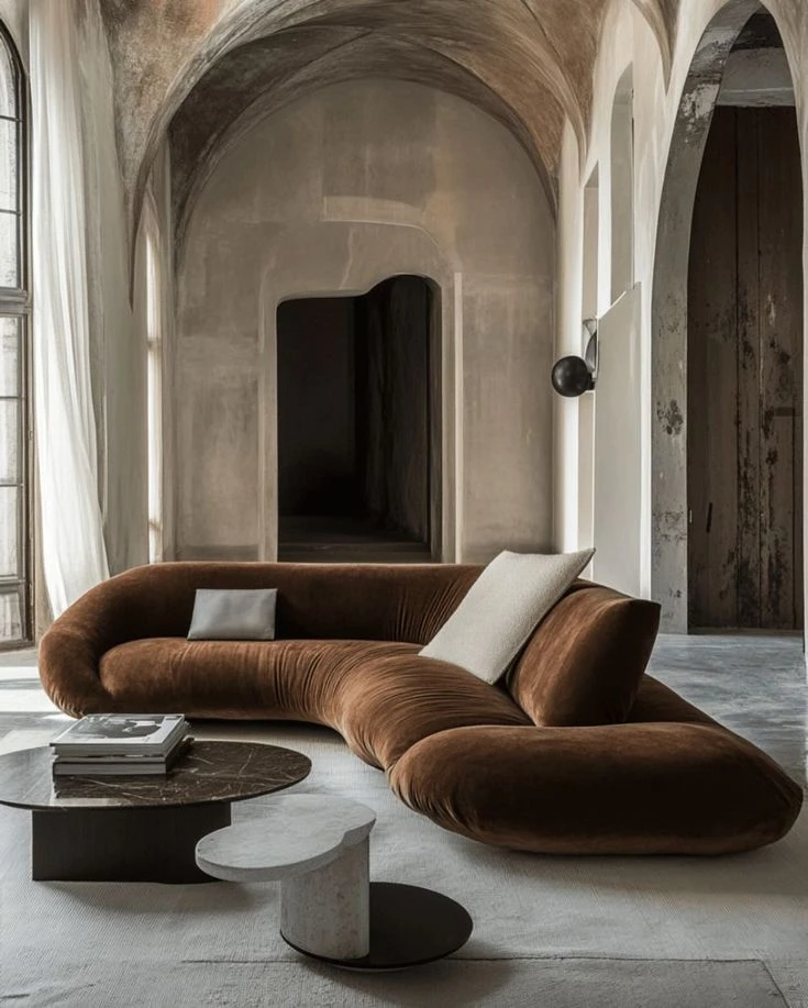 Sillón Teddy en un ambiente más austero