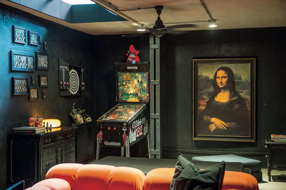 La Gioconda más un flipper. ¡Es deco arty pop!