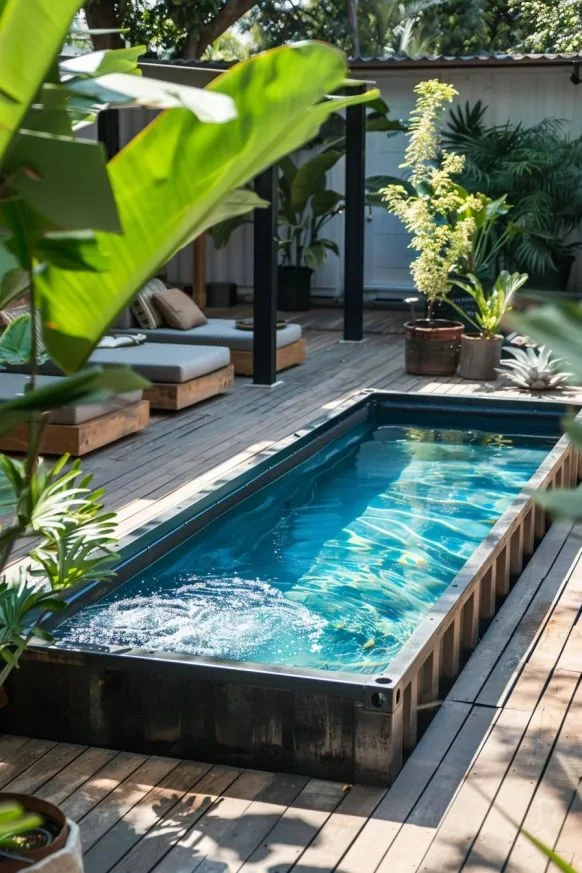 Pileta en contenedor