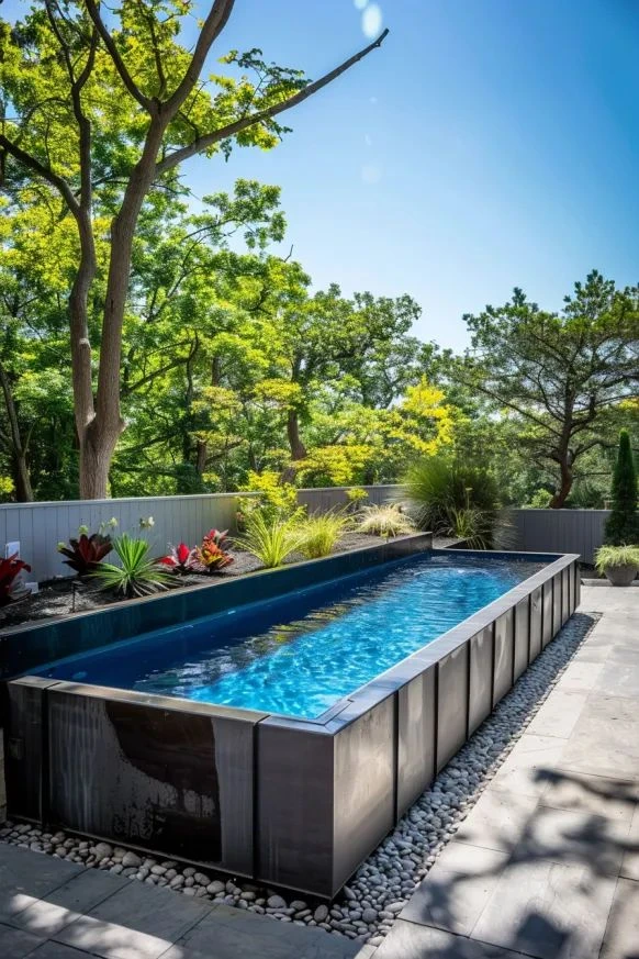 Pileta en contenedor