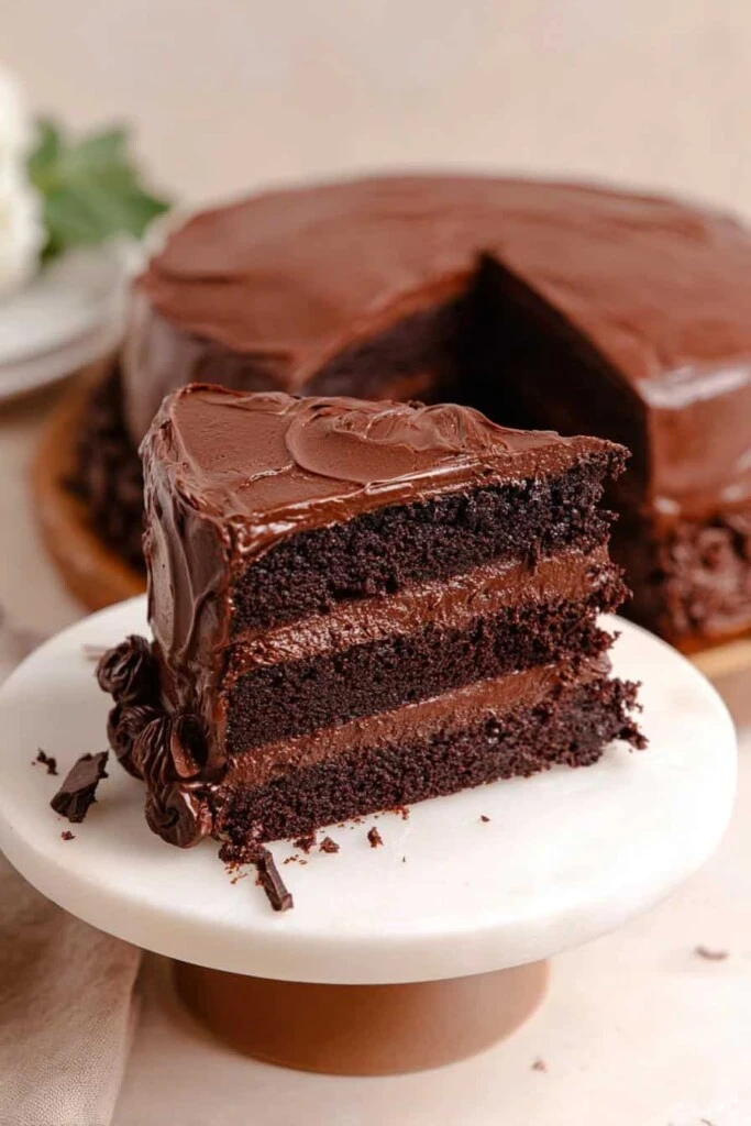 Esta torta de chocolate es fácil de hacer en casa.