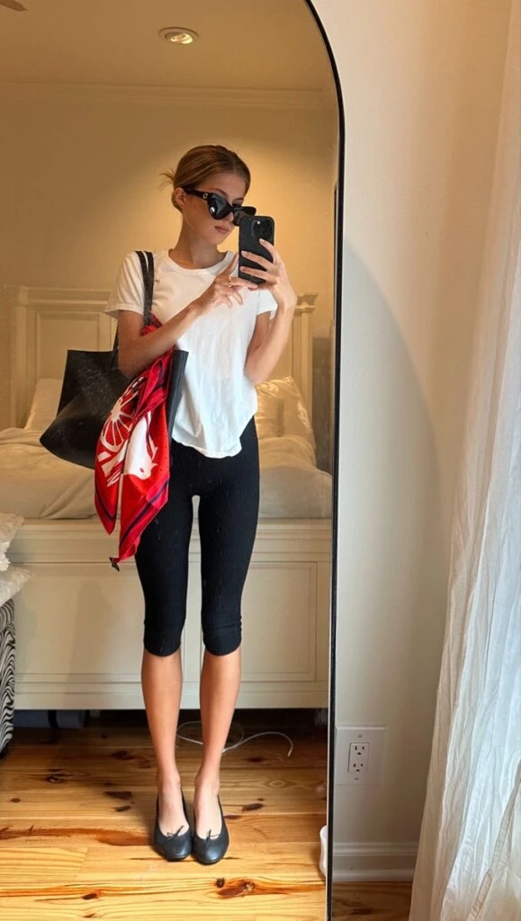 Con los capris + ballerinas podés armar un look súper chic.