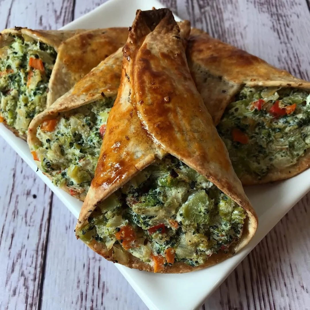 Conos de ricota y brócoli