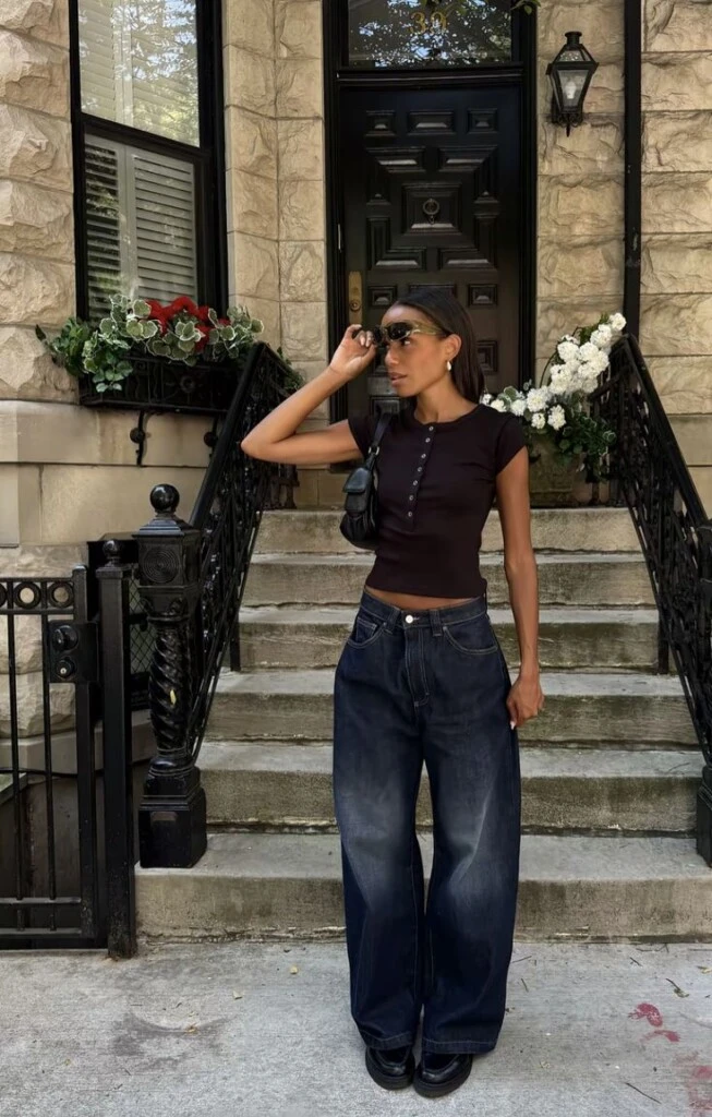 Los barrel jeans son bien veraniegos.