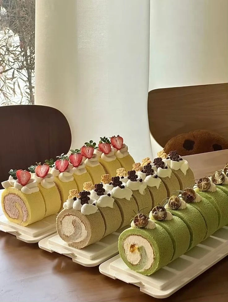 Este roll cake es una delicia y fácil de hacer en casa.