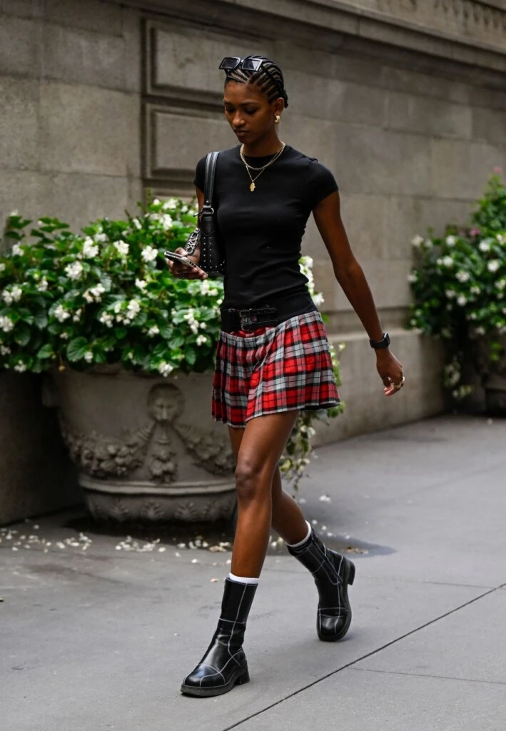 Las tartan skirts poseen una fuerte identidad visual.