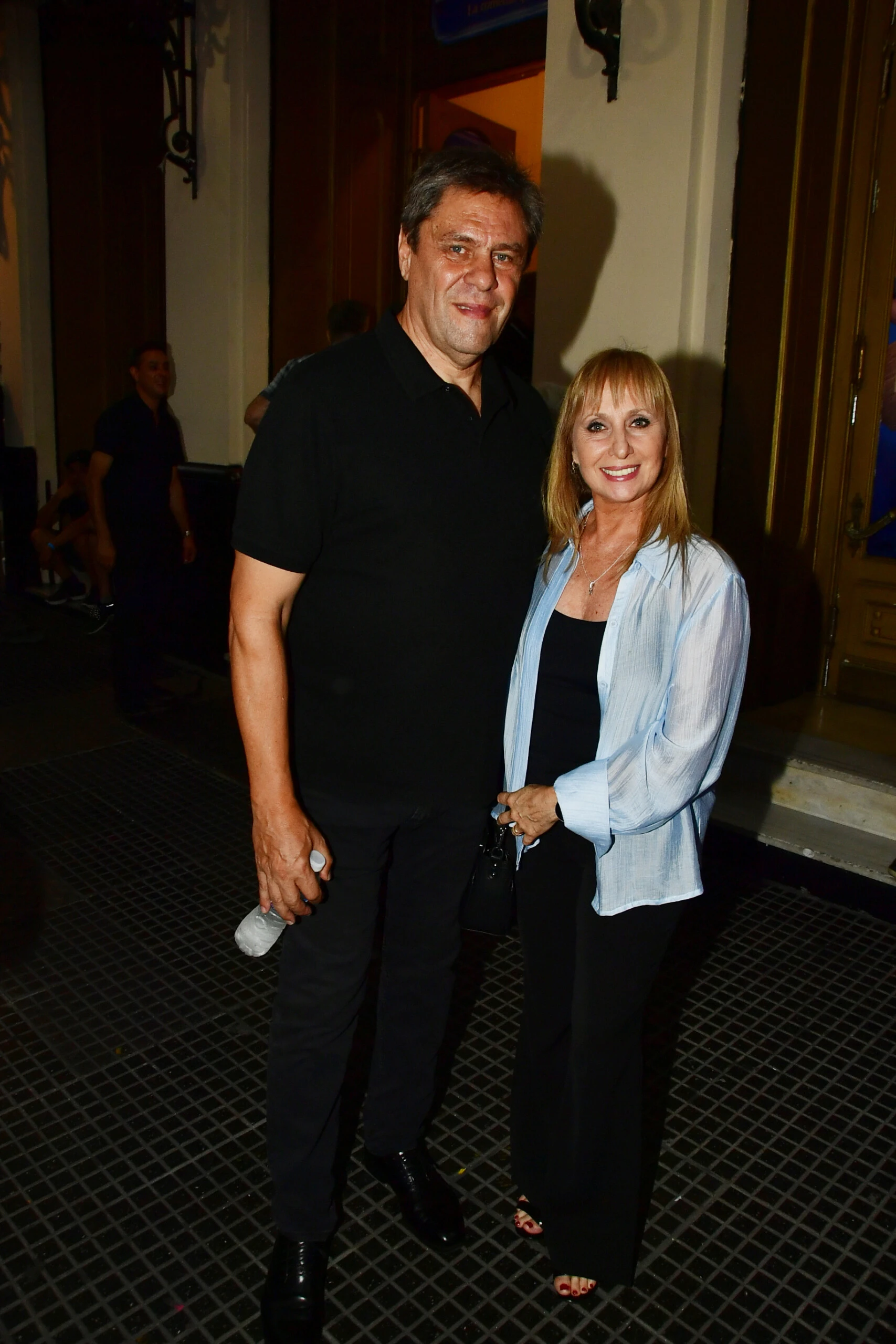 Eleonora Cassano y su marido. 