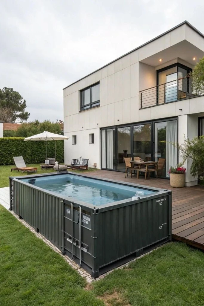 Pileta en contenedor