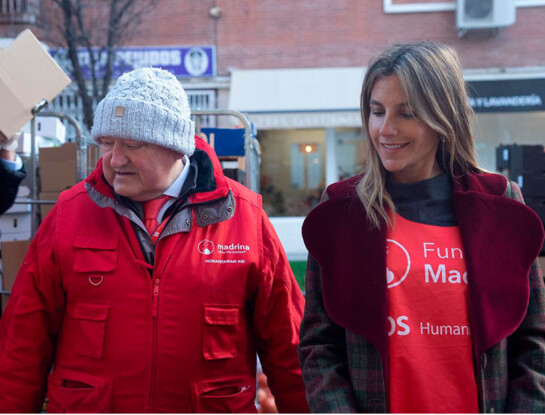 María Belén Ludueña participó de una jornada solidaria junto a familias vulnerables en Madrid