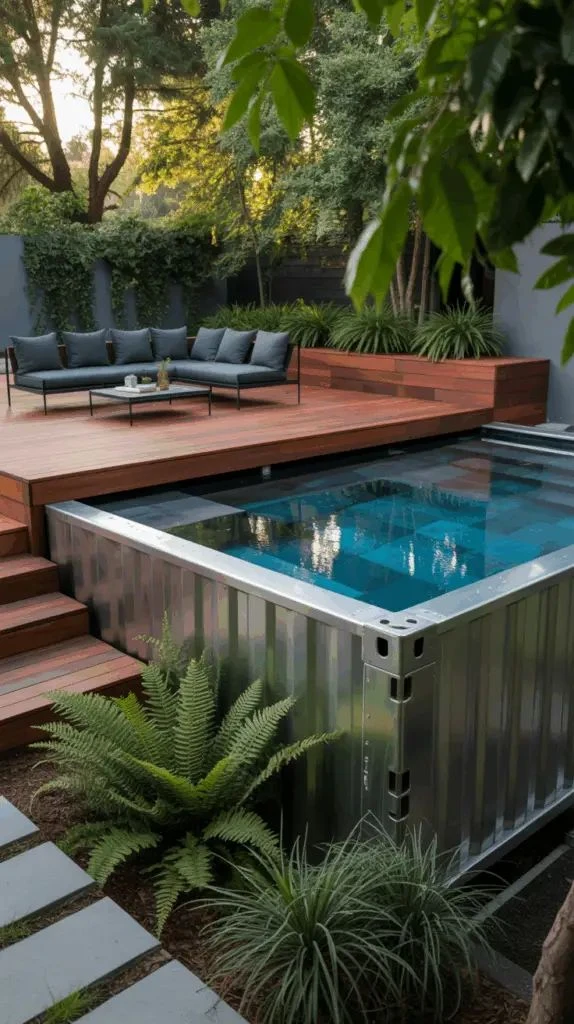 Pileta en contenedor