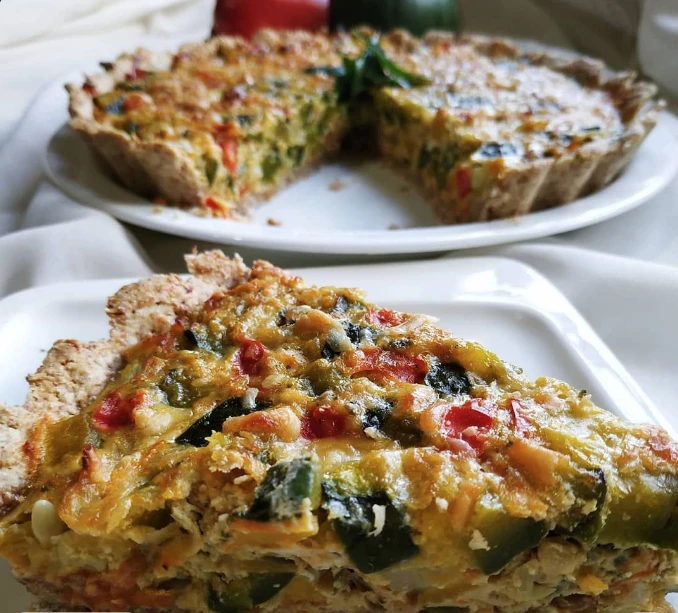 Tarta fría de verduras