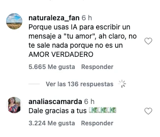 Usuarios dudaron de la veracidad del texto escrito por Icardi y preguntaron si no sería hecho con Inteligencia Artificial