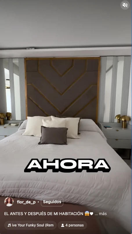 Así quedó el espectacular cuarto de Florencia Peña tras su remodelación total