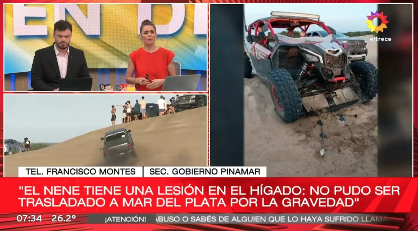"Cadena de oración por mi nieto": se agravó la salud del nene de 8 años que se accidentó en Pinamar