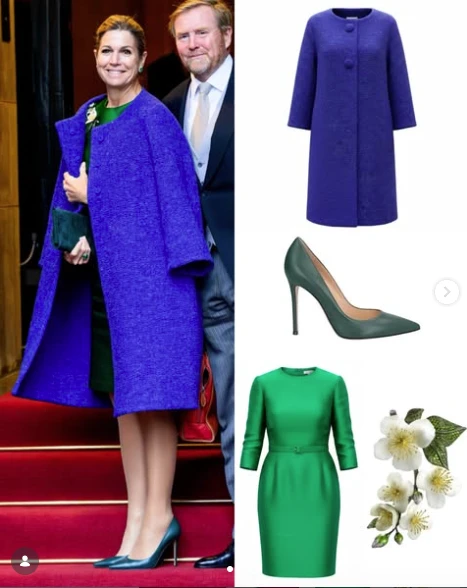 Máxima llevó el color que promete conquistar la temporada que viene: cómo se lleva el azul cobalto