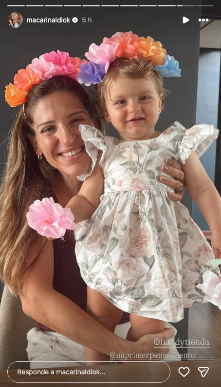 Así fue el primer cumpleaños de Amanda, la hija de Maca Rinaldi y Fede Hoppe