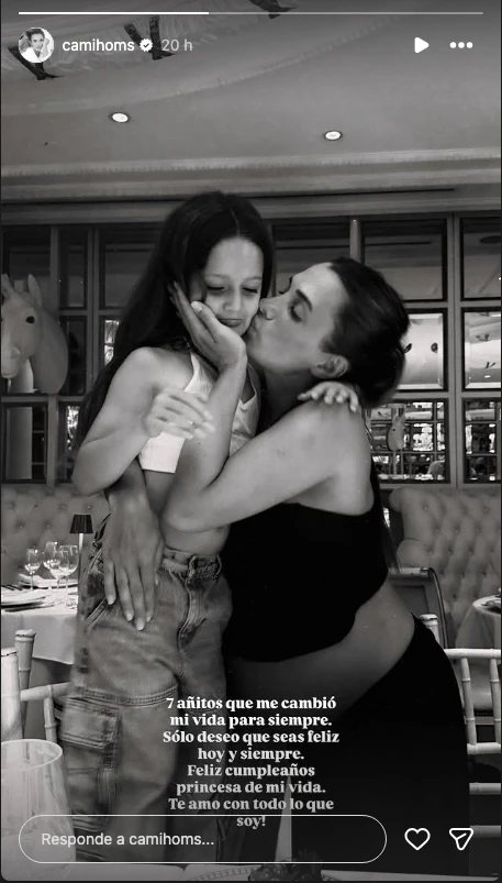 El cumpleaños de Francesca, la hija de Cami Homs y Rodrigo de Paul