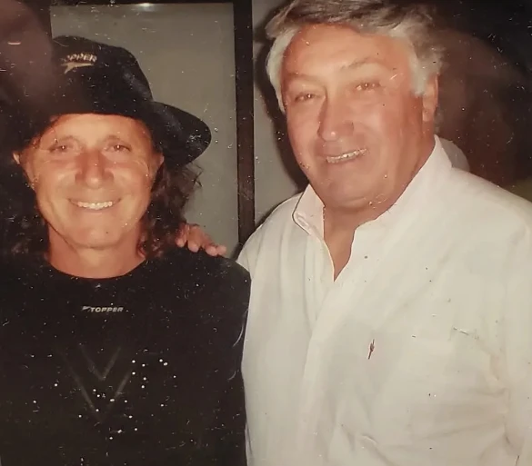 Salatino con Guillermo Vilas