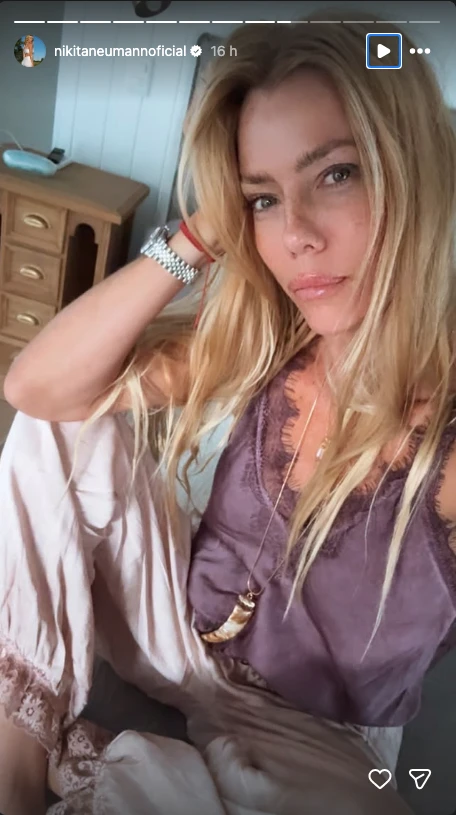 Nicole Neumann se sumó a la tendencia del verano: el look aladin.