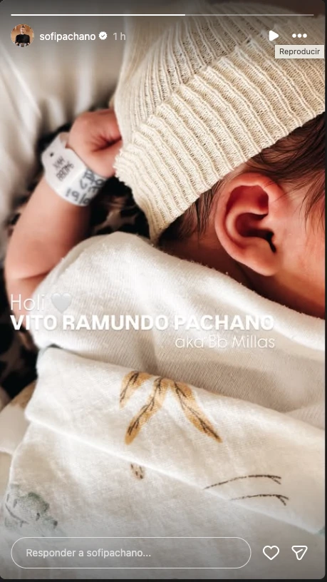 Nació Vito, el bebé de Sofía Pachano