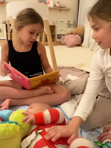 Faustino fue recibido por toda la familia. Fotos: IG.