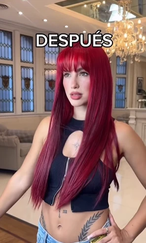 El cambio de look de Flor. Foto: captura.