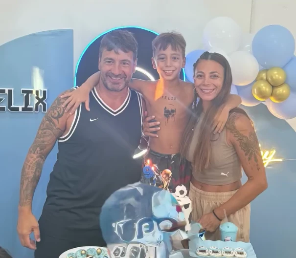 El cumpleaños futbolero de Félix, el hijo de Ximena Capristo