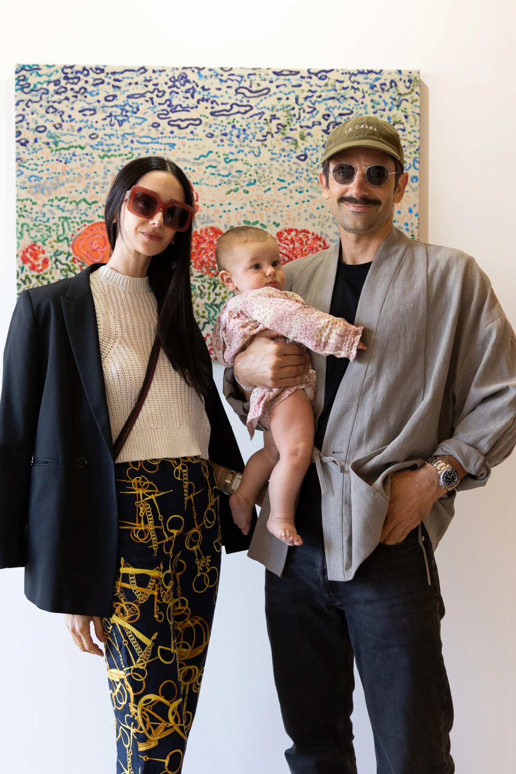 Ceci Méndez y Diego Zuko en el preview de la feria Este Arte en José Ignacio