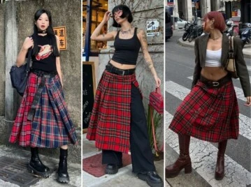 Guía de estilo: cómo lucir las tartan skirts, que marcan tendencia