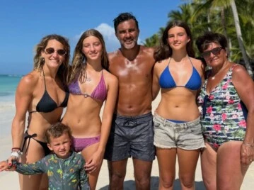 Playa, amor y familia: las vacaciones familiares de Mica Viciconte y Fabián Cubero en República Dominicana