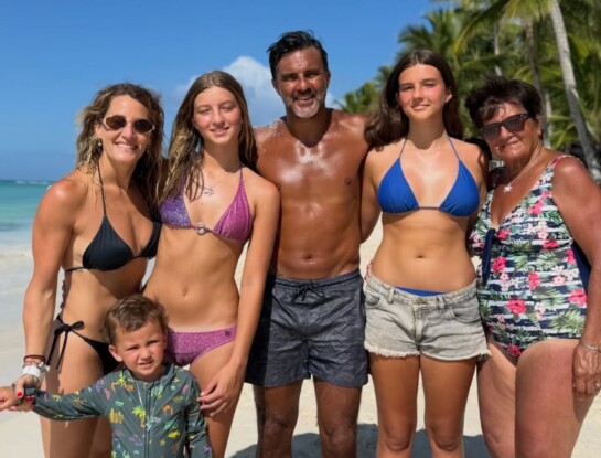 Playa, amor y familia: las vacaciones familiares de Mica Viciconte y Fabián Cubero en República Dominicana
