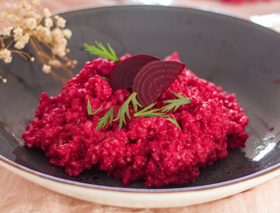 Risotto de remolacha: una receta diferente y deliciosa para compartir