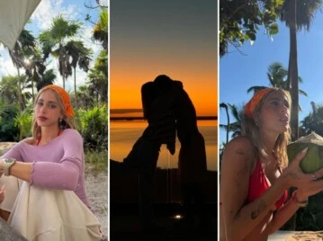 El álbum de fotos de las vacaciones de Tini Stoessel en el Caribe junto a Rodrigo de Paul