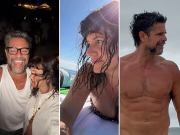 El romántico video de Griselda Siciliani: vacaciones, Luciano Castro y Brasil