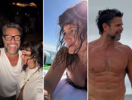 El romántico video de Griselda Siciliani: vacaciones, Luciano Castro y Brasil