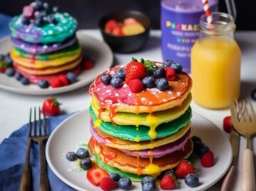 Pancakes de colores: la receta más divertida para el desayuno